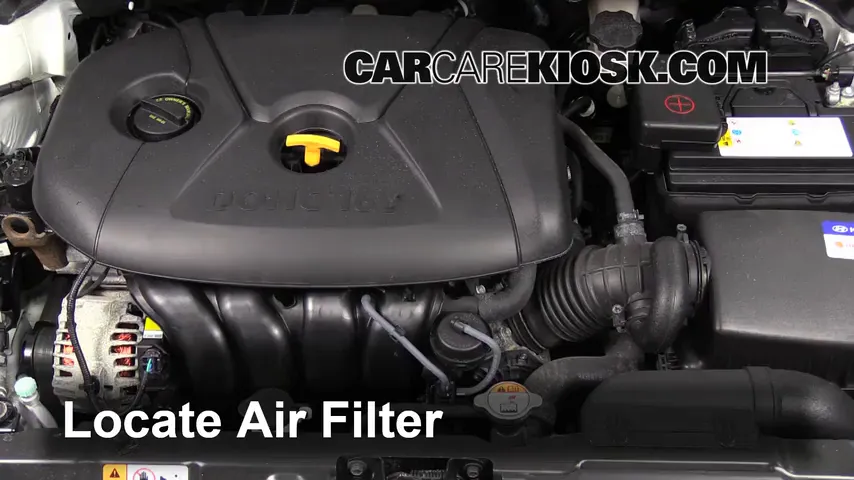 2013 Hyundai Elantra Coupe GS 1.8L 4 Cyl. Coupe (2 Door) Filtro de aire (motor) Cambio